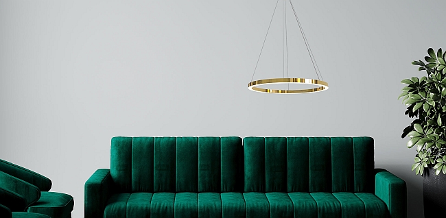 okrągła lampa wisząca LED